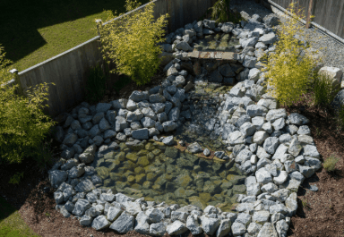 Backyard budget pond idea